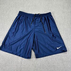 Vintage Nike Running Shorts Mens Large Blue‎ Athletic Basketball Made USA